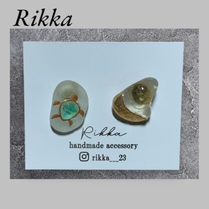 Rikka シーグラス ポストピアス