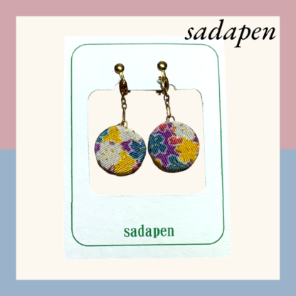 sadapen  ちりめん  イヤリング