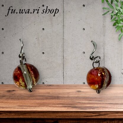 fu.wa.ri shop  ホタルガラス ピアス