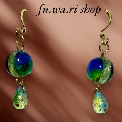 fu.wa.ri shop  ホタルガラス ピアス