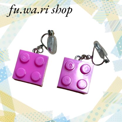 fu.wa.ri shop  ブロック イヤリング