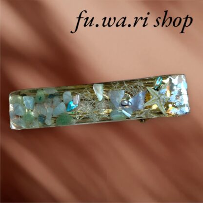 fu.wa.ri shop  seaヘアクリップ