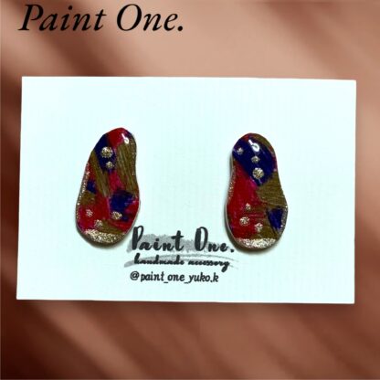 Paint One.  だ円 ピアス